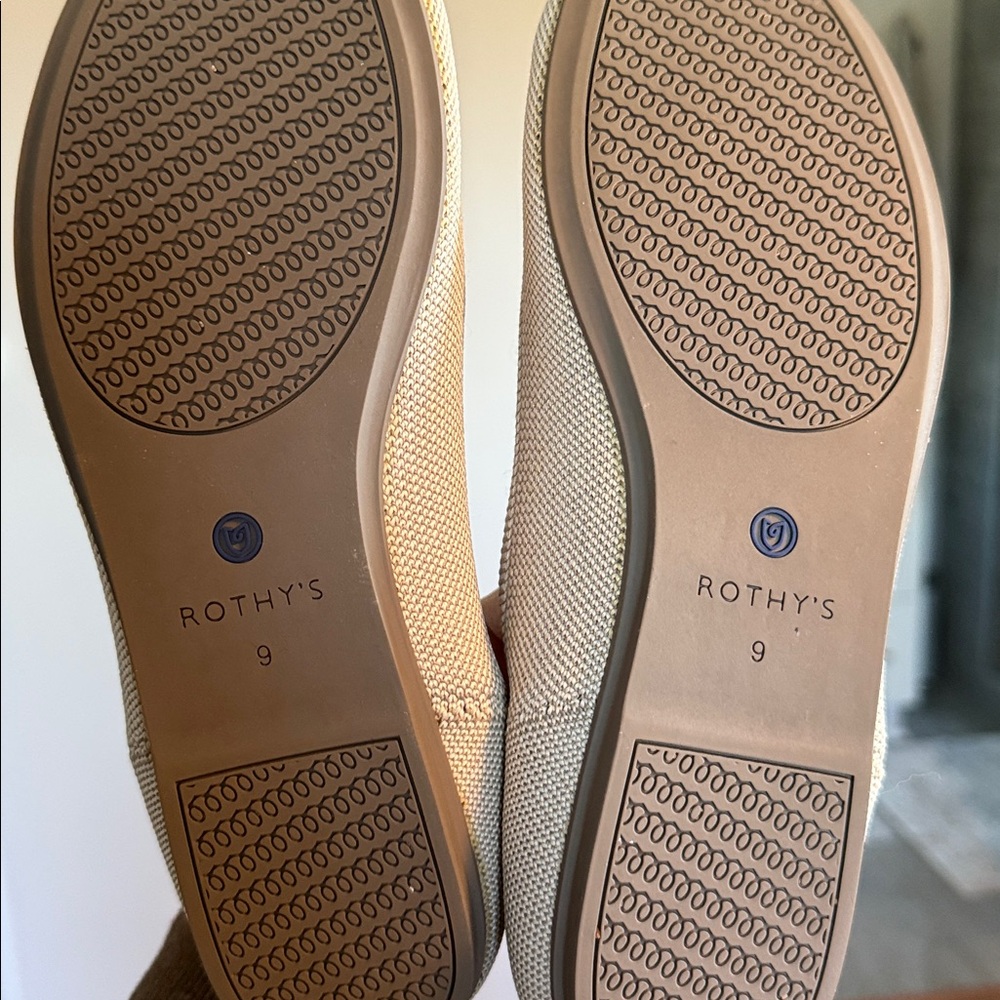 Rothy's Women's The Flat in Flax Birdseye - Picture 5 of 5